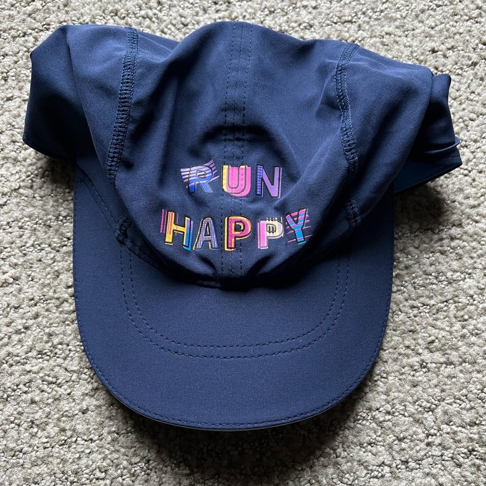 Run Happy Navy Hat